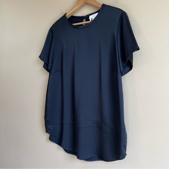 KATE SPADE black top short sleeve size 10 keyhole back closure - Picture 3 of 5